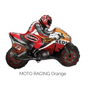 Red & Orange Racing Motorcycle Bike Balloon